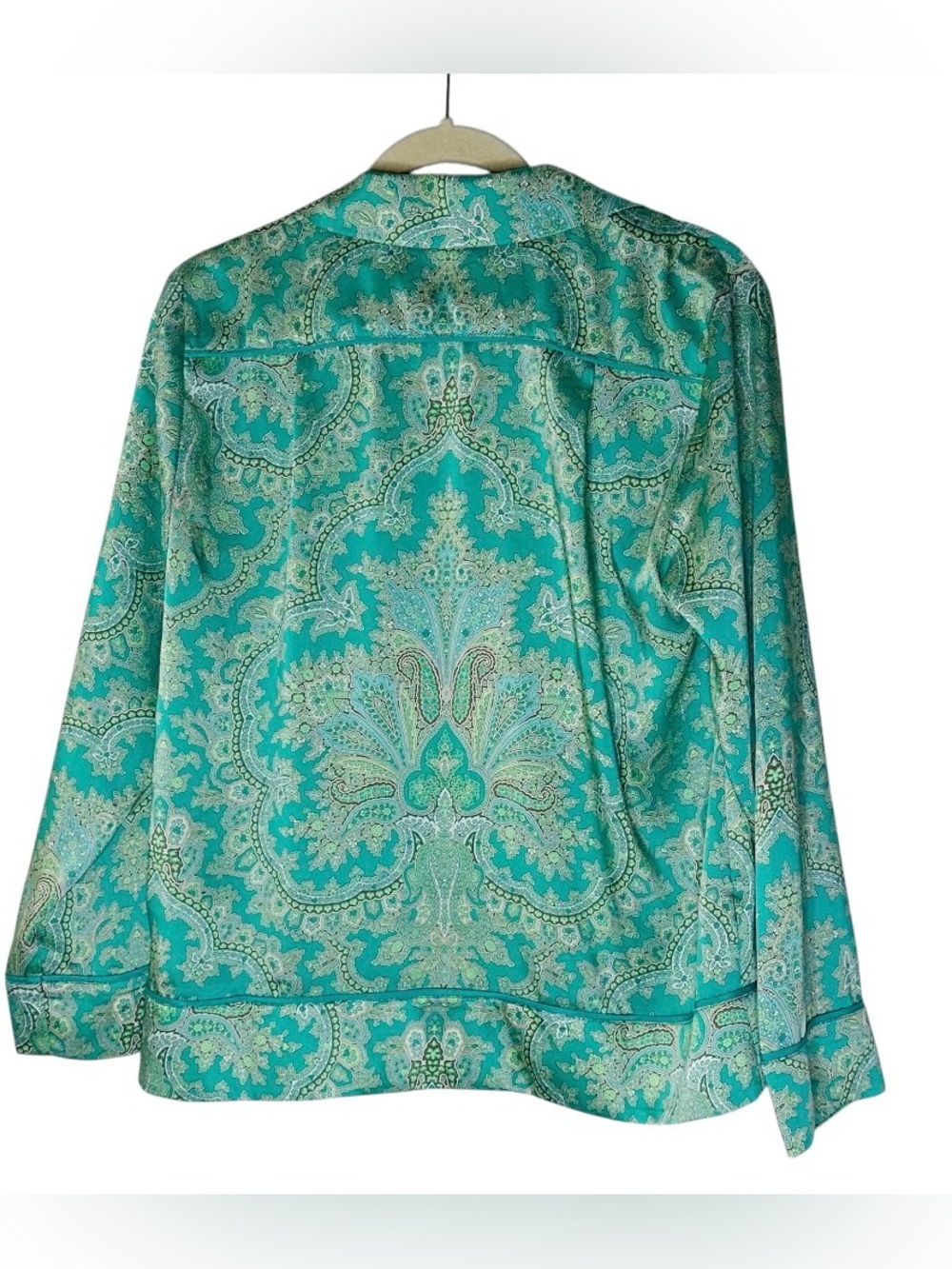 J Crew Collection Drapey button-up top Ratti pendant paisley M - Picture 7 of 8